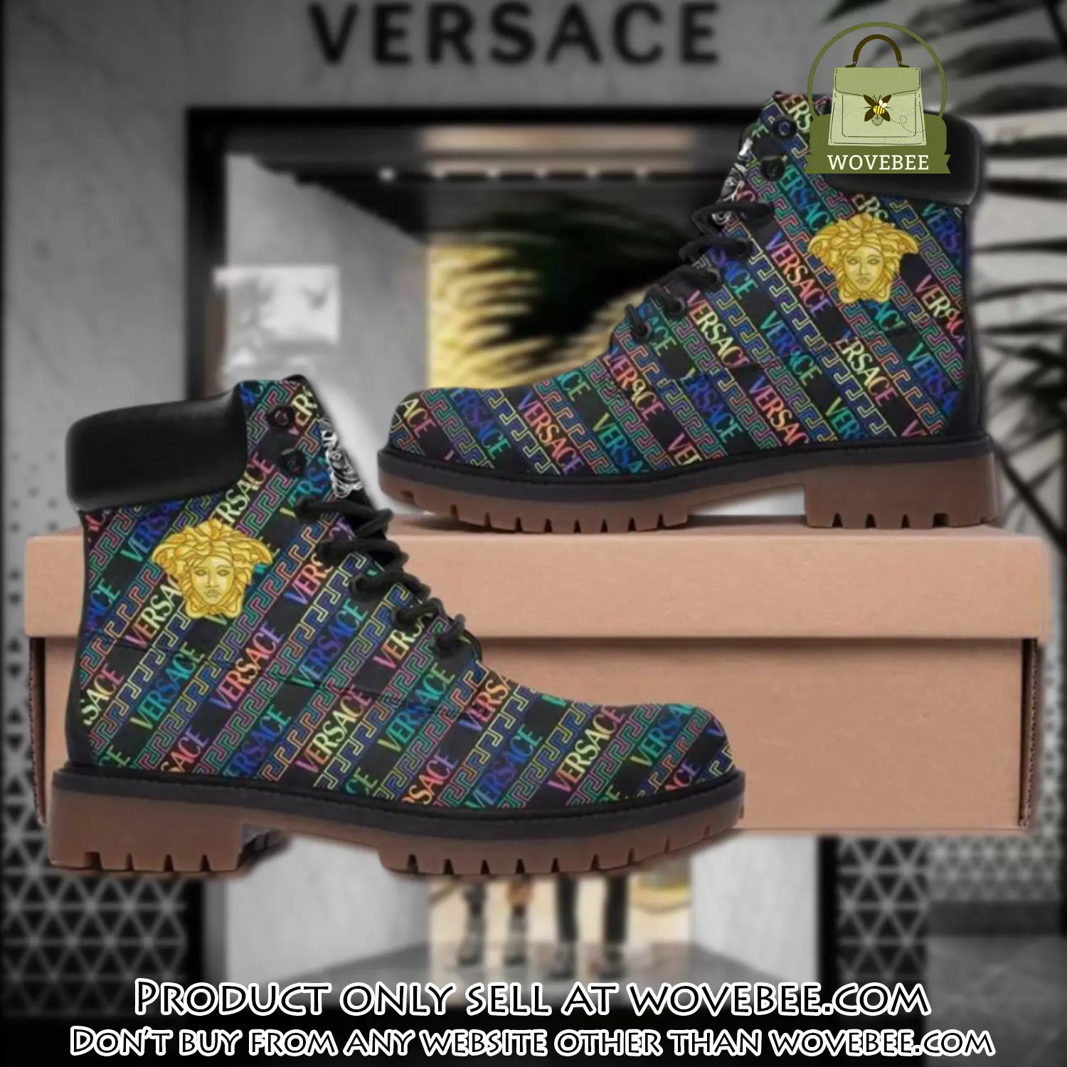 Gianni versace medusa multicolor luxury brand boots premium gifts for men women wvb5001425